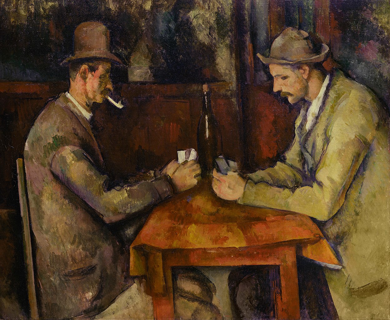 Card Players (5th version) (ca.1894-1895) by Paul Cezanne, oil on canvas, Musée d'Orsay